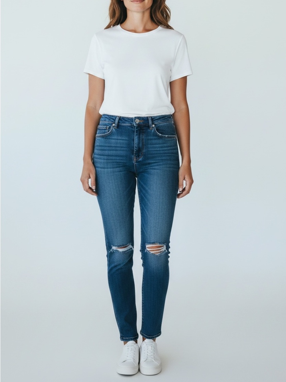 Everlane Dark Wash High Rise Skinny Jean Size 27
